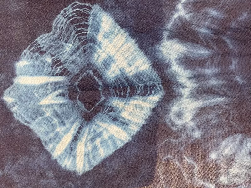 Indigo: Shibori Scarves April