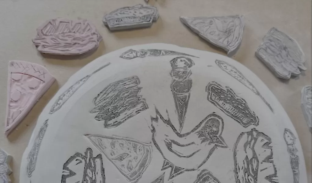 Sampler | Linocuts in Clay!