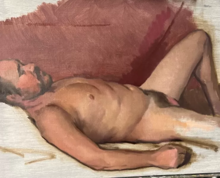 Long Pose Figure Painting