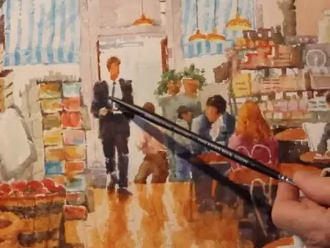 Dennis Pendleton Explains His Painting "The Market"